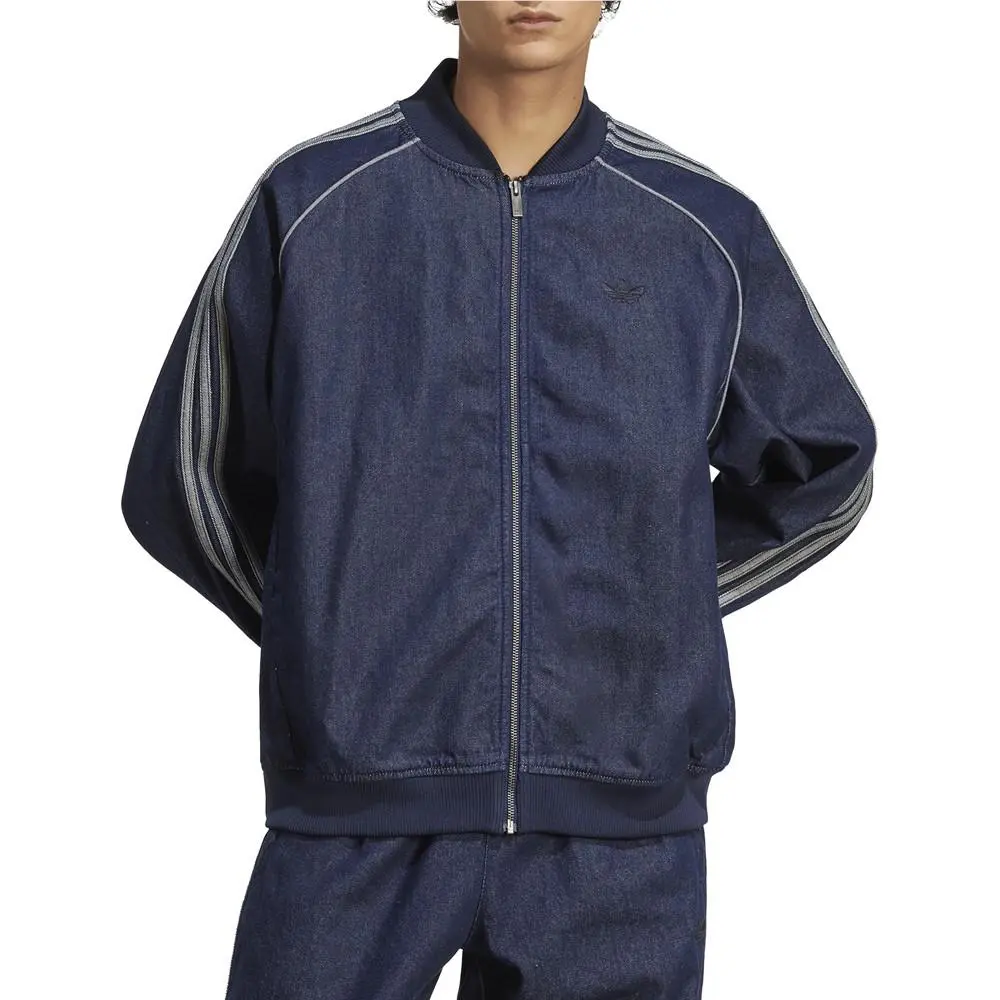 Adidas clothing - adidas Sst Adicolor Loose Sst Denim Stone Jacket - JX6461 - Blue 1