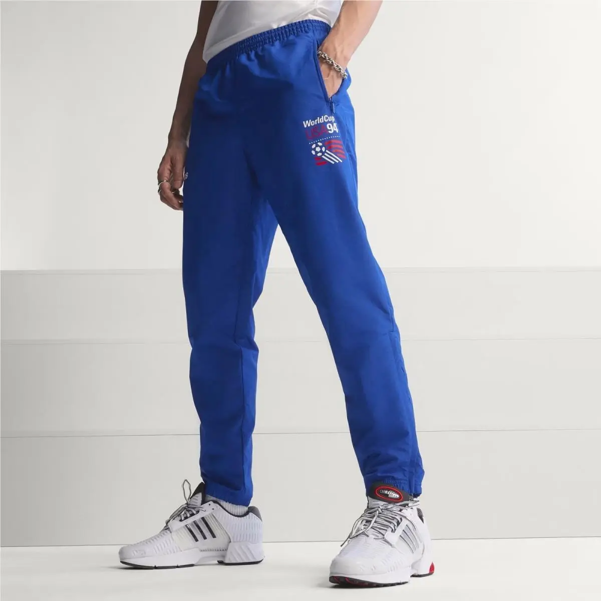 KC5449 Mens Adidas Usa 94 Graphic Woven Track Pants - Royblu