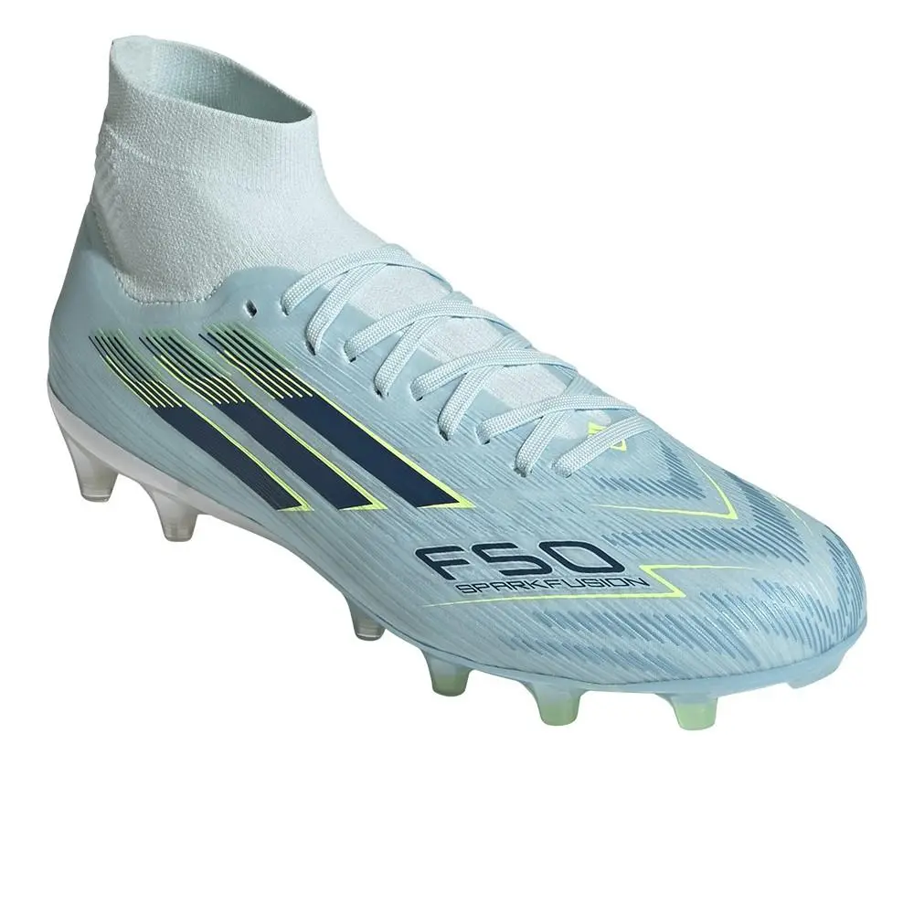 Adidas shoes - adidas F50 Sparkfusion Pro Mid Cut Firm Ground  Artificial Ground - JR8955 - Blue 8