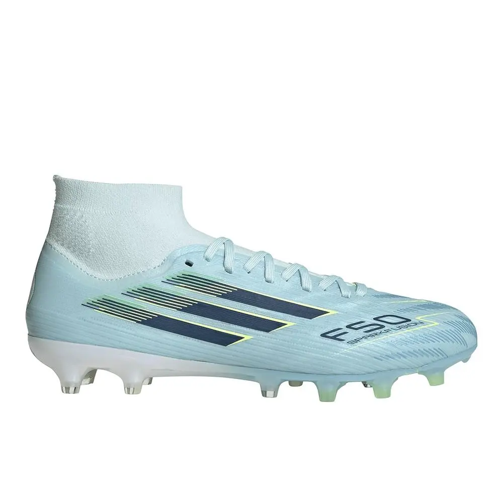Adidas shoes - adidas F50 Sparkfusion Pro Mid Cut Firm Ground  Artificial Ground - JR8955 - Blue 7