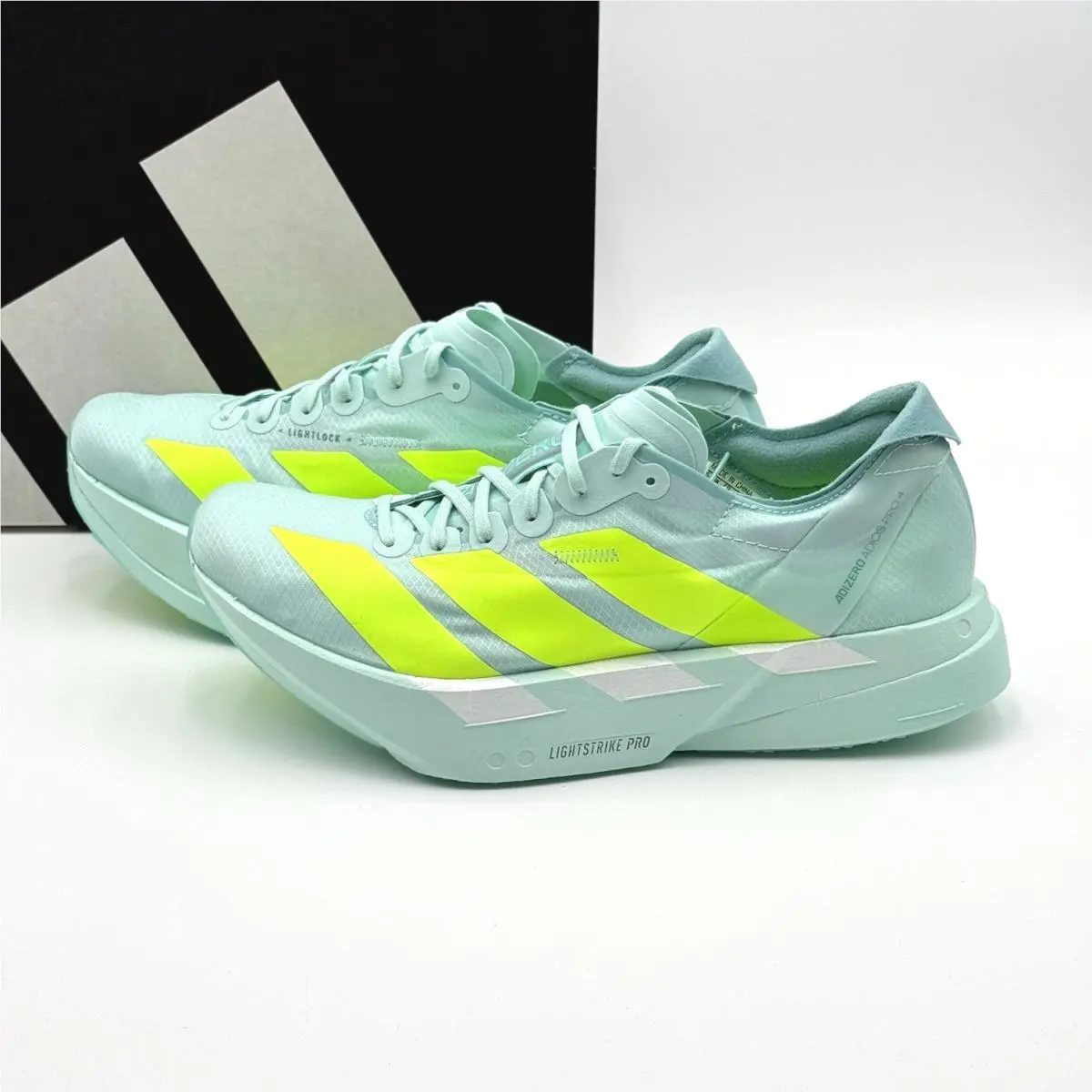 Adidas Adizero Adios Pro 4 Running Shoe Women`s Semi Flash Aqua/lucid