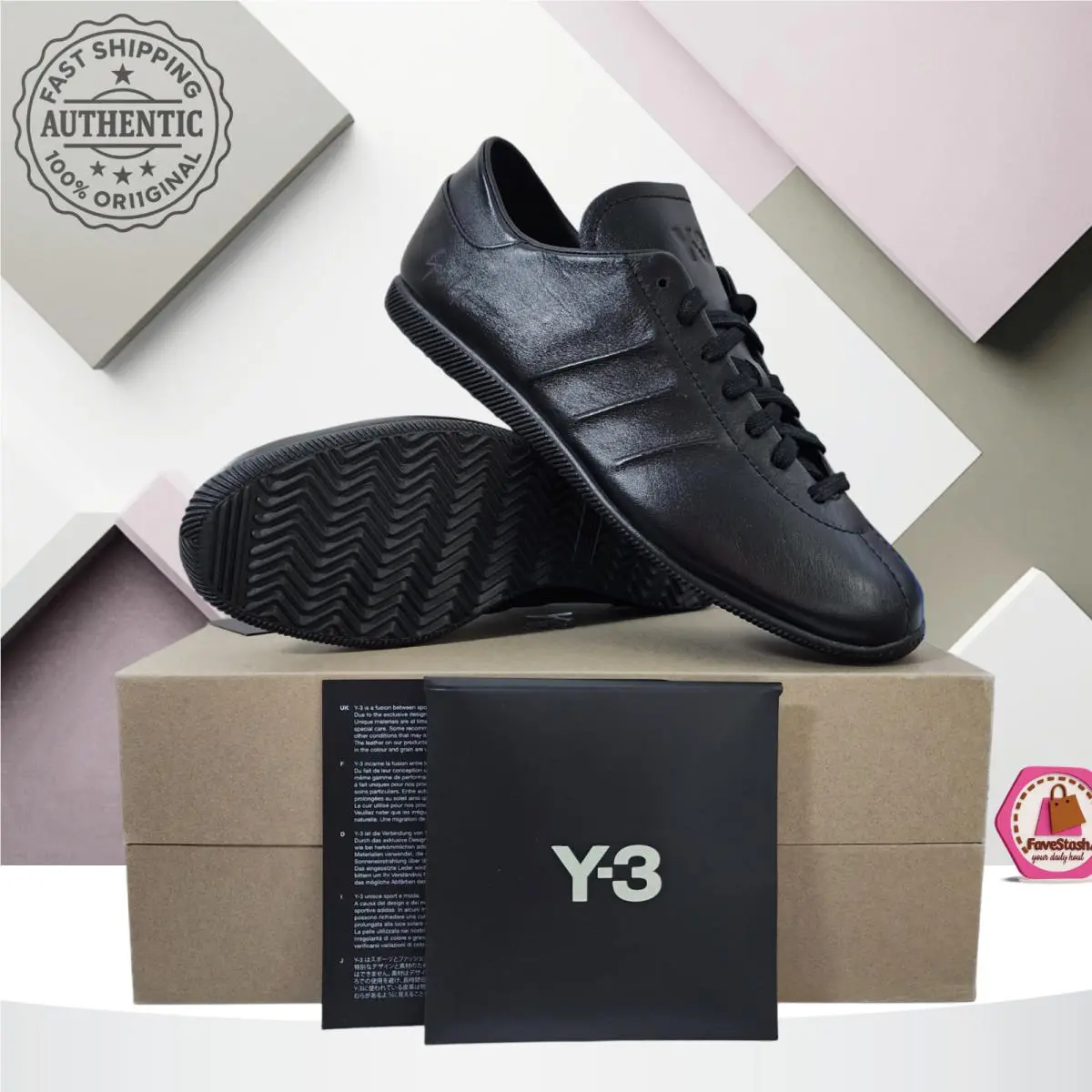 Adidas Y-3 Yohji Yamamoto Japan Triple Black Sneakers IE145 Men`s Size 5-11