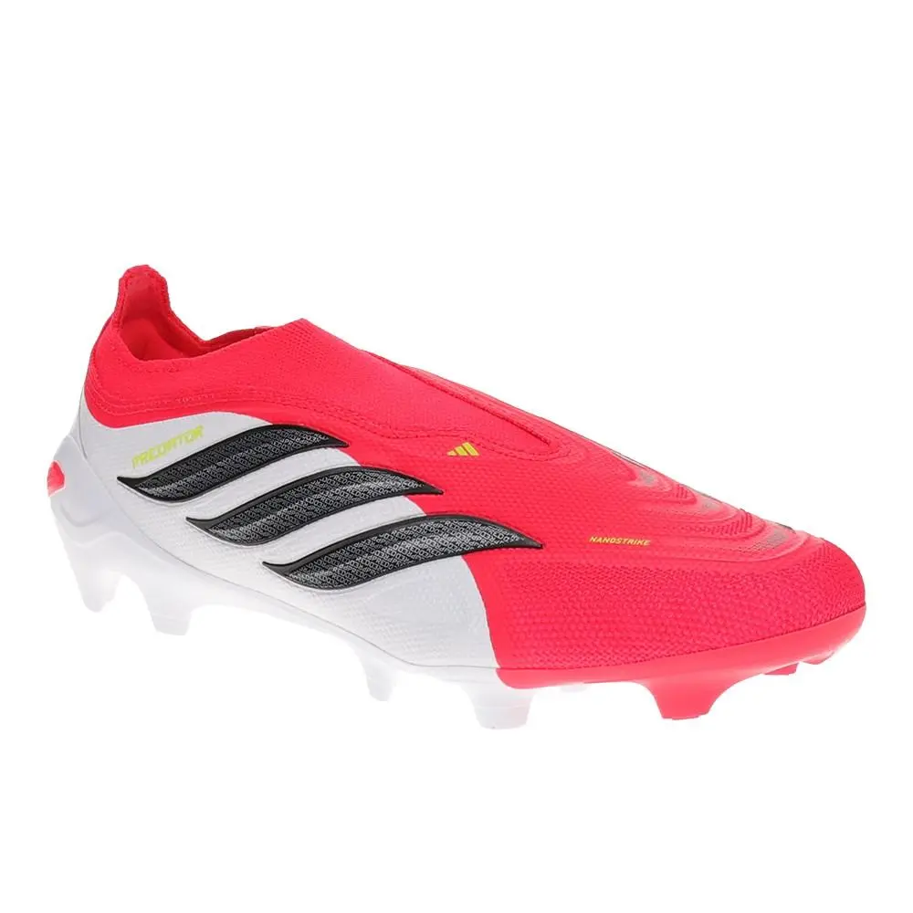 Adidas shoes - adidas Predator League Laceless Firm Ground Soccer Cleats - JS2997 - Red, White 8