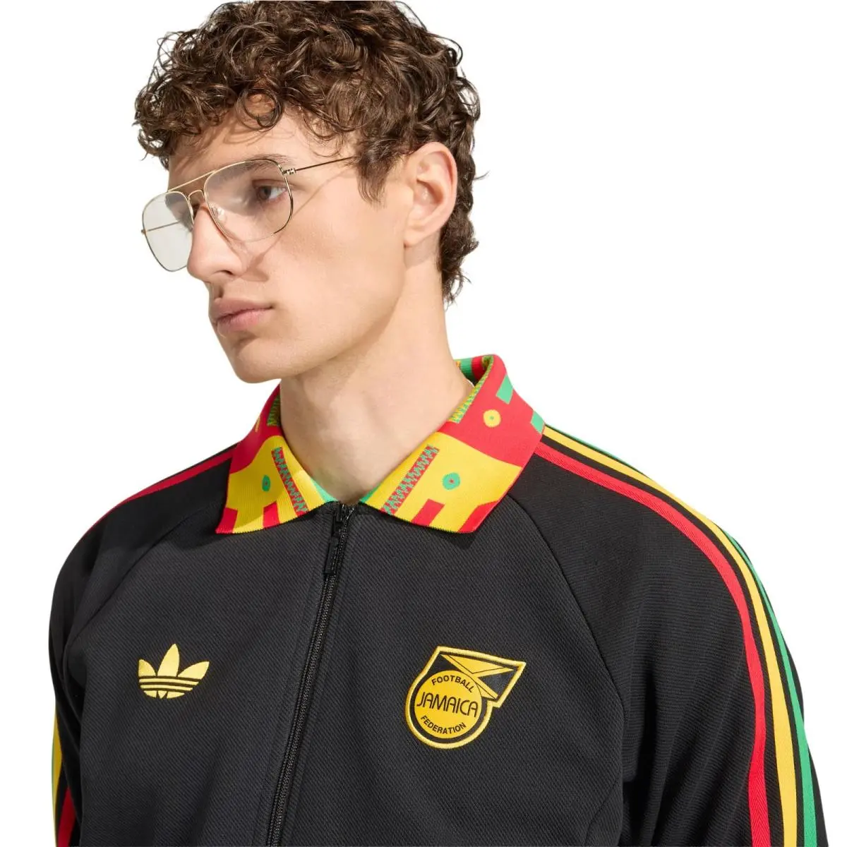 Adidas clothing - Adidas Jamaica X Bob Marley Away Anthem Jacket - Black 3