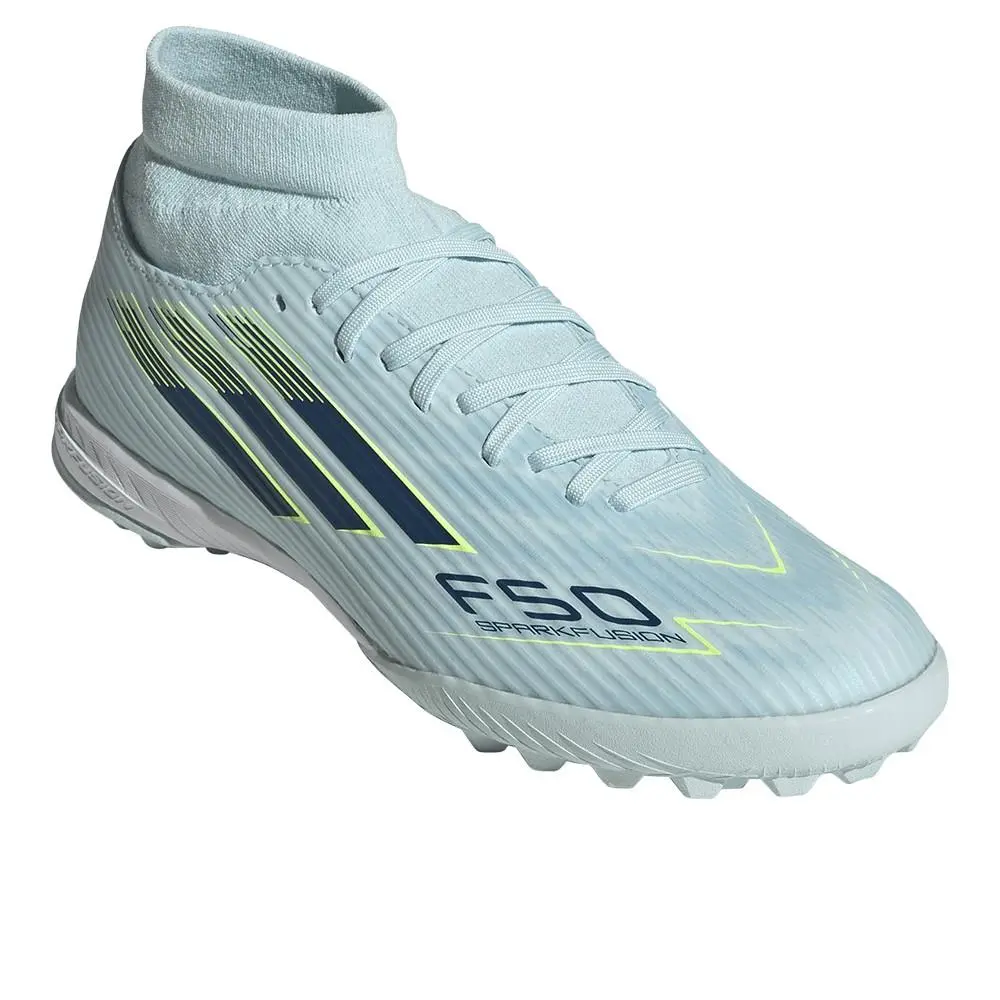 Adidas shoes - adidas F50 Sparkfusion League Mid Cut Turf Soccer Cleats - JR9003 - Blue 8