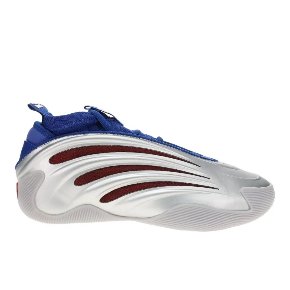 Adidas Harden Volume 9 Kansas Jayhawks Basketball Mens Silver Sneakers Athletic