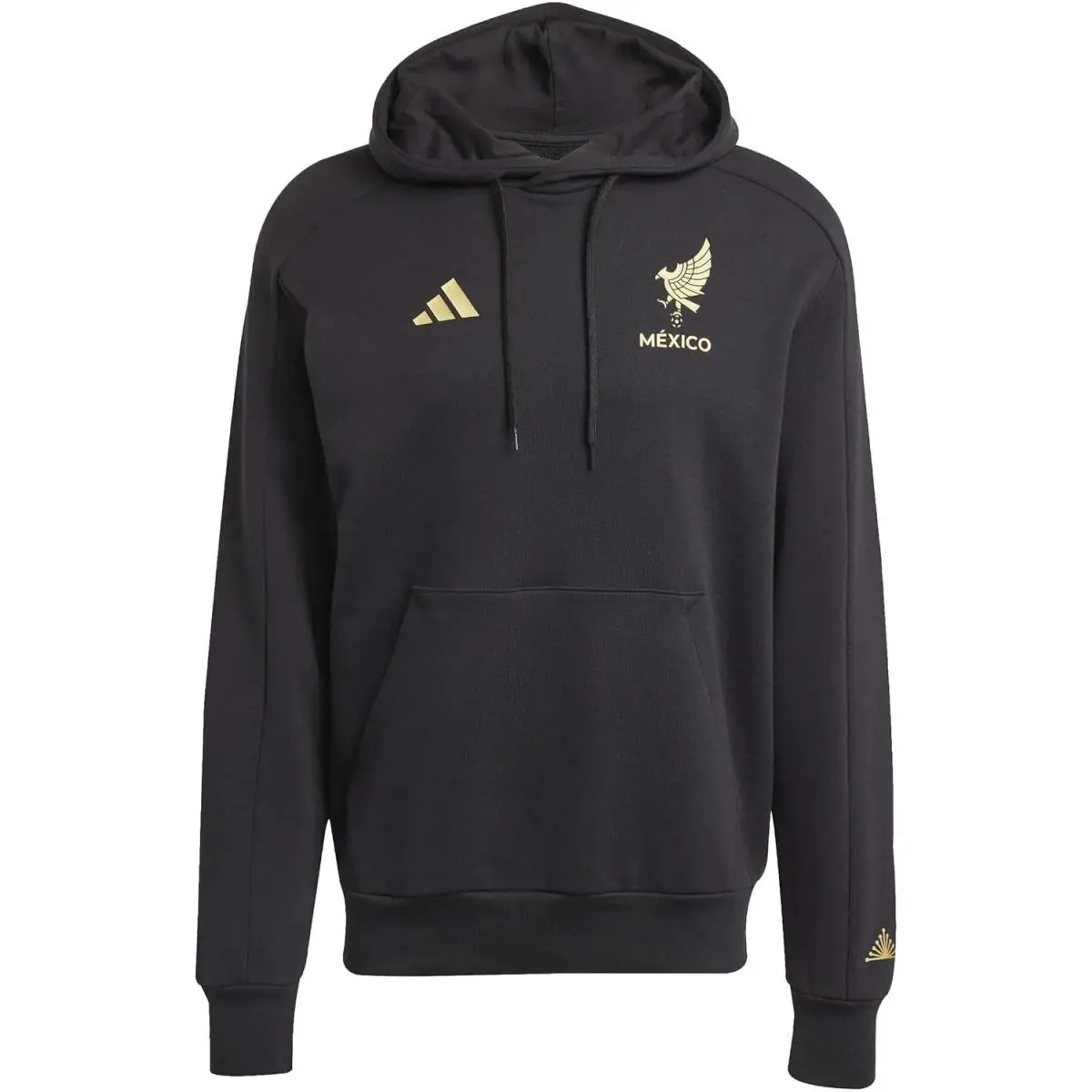 Mexico Gold Dna Black Hoodie by Adidas
