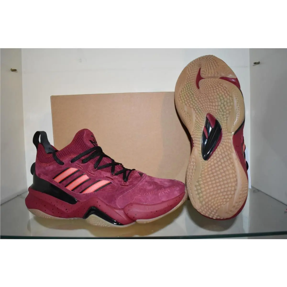 Adidas Mahomes 2 Impact Flx Football Shoes JQ0001 Burgundy / Core Black / Gum