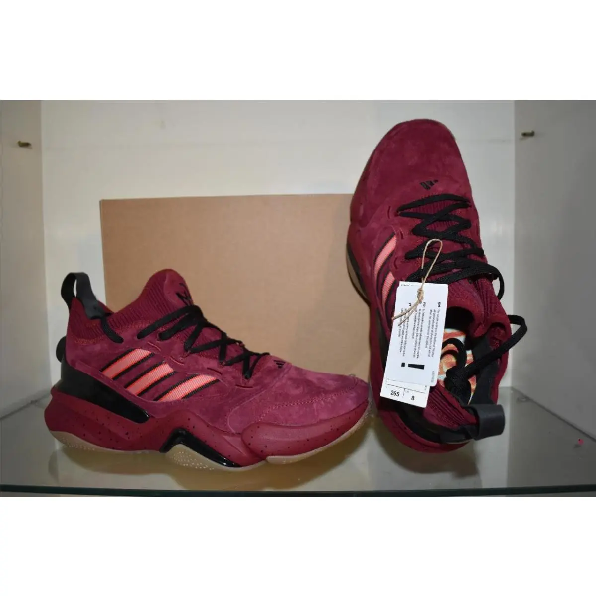 Adidas shoes - Adidas Mahomes 2 Impact FLX Shoes - JQ0001 - Maroon 0