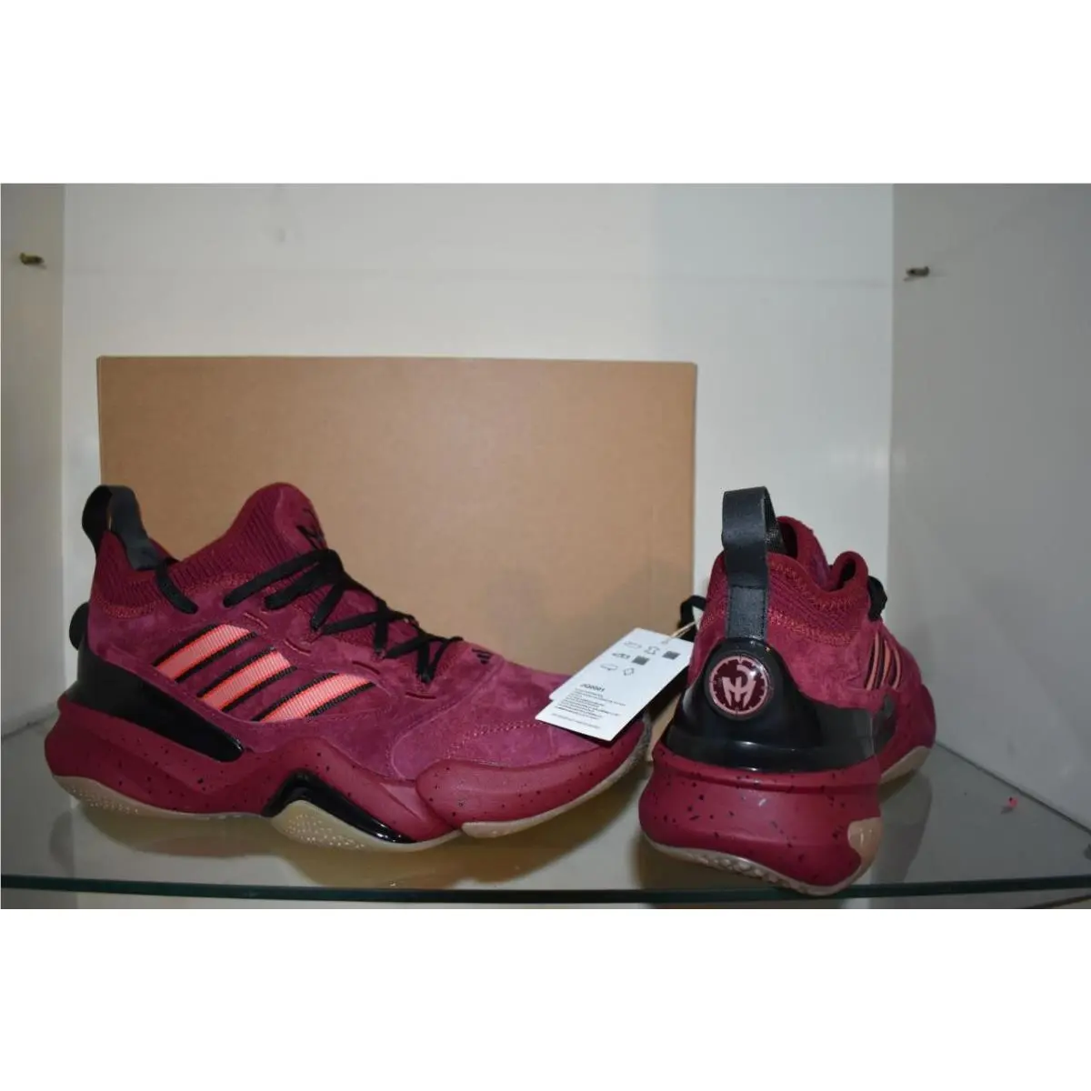 Adidas shoes - Adidas Mahomes 2 Impact FLX Shoes - JQ0001 - Maroon 6