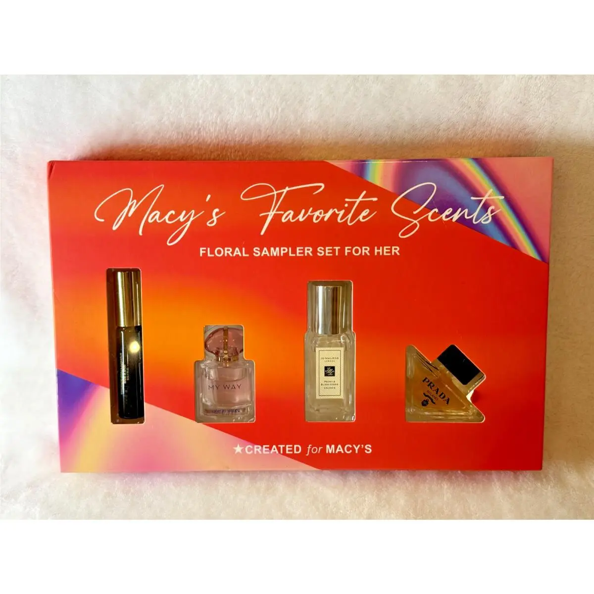Prada Macy`s Favs - Gift Box of 4 Floral Mini Travel Perfumes - Sampler For Her