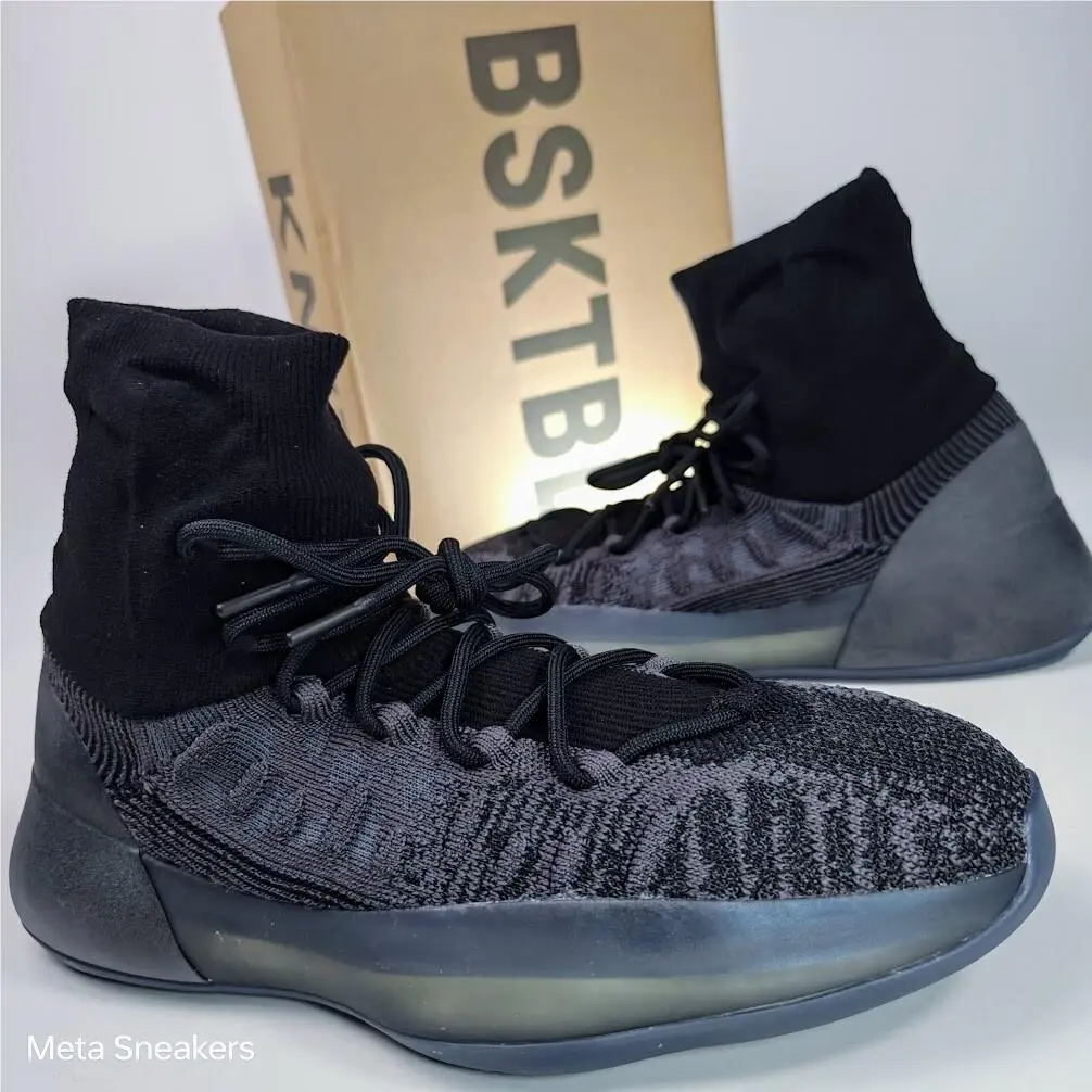 Adidas US 14.5 Men`s Slate Onyx Black Grey Boost Yeezy Bsktbl Knit HQ6762