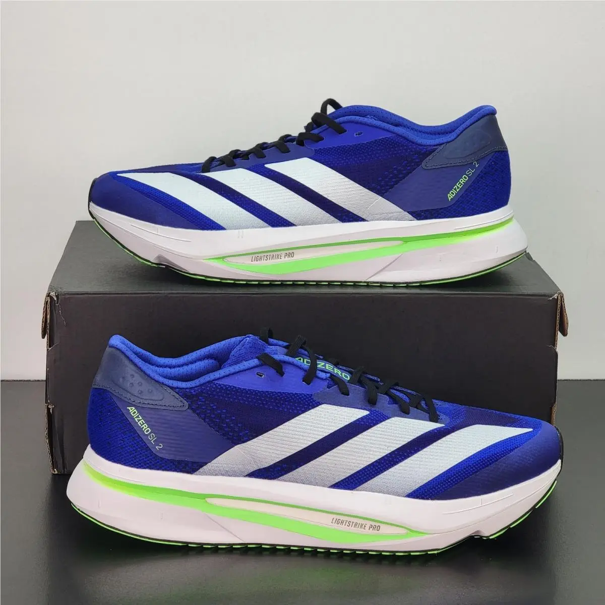 Adidas Adizero SL2 Men`s Size 10.5 Athletic Shoes Blue Running Footwear Sneakers