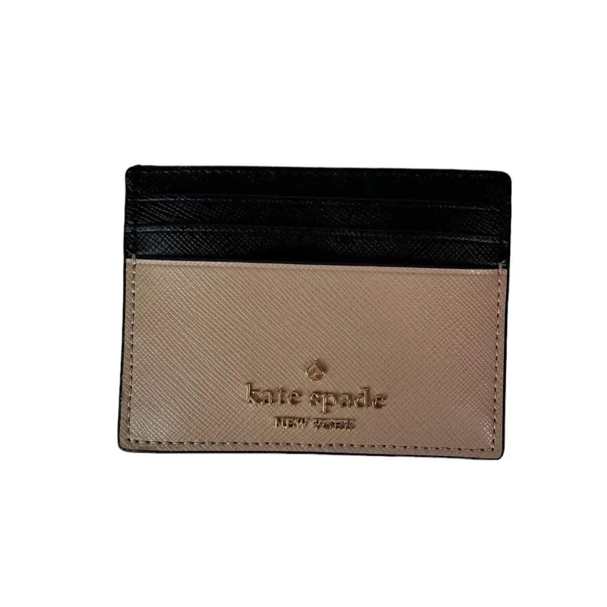 Kate Spade Madison Small Slim Card Holder Toasted Hazelnut Multi - Beige