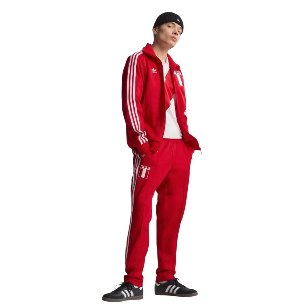 Adidas clothing - PERU Track Top - PERU Track Top - JM7309 - Red (UPC: 197625393157) 2