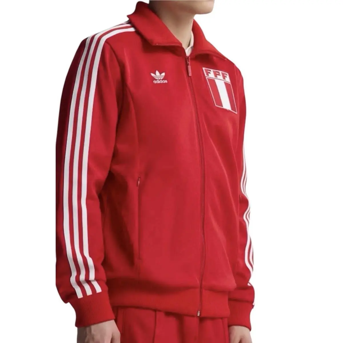 Adidas clothing - PERU Track Top - PERU Track Top - JM7309 - Red (UPC: 197625393157) 3