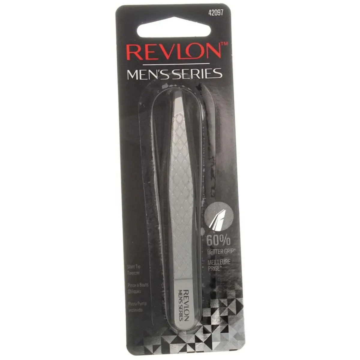 4 Pack Revlon Men`s Series Slant Tweezer