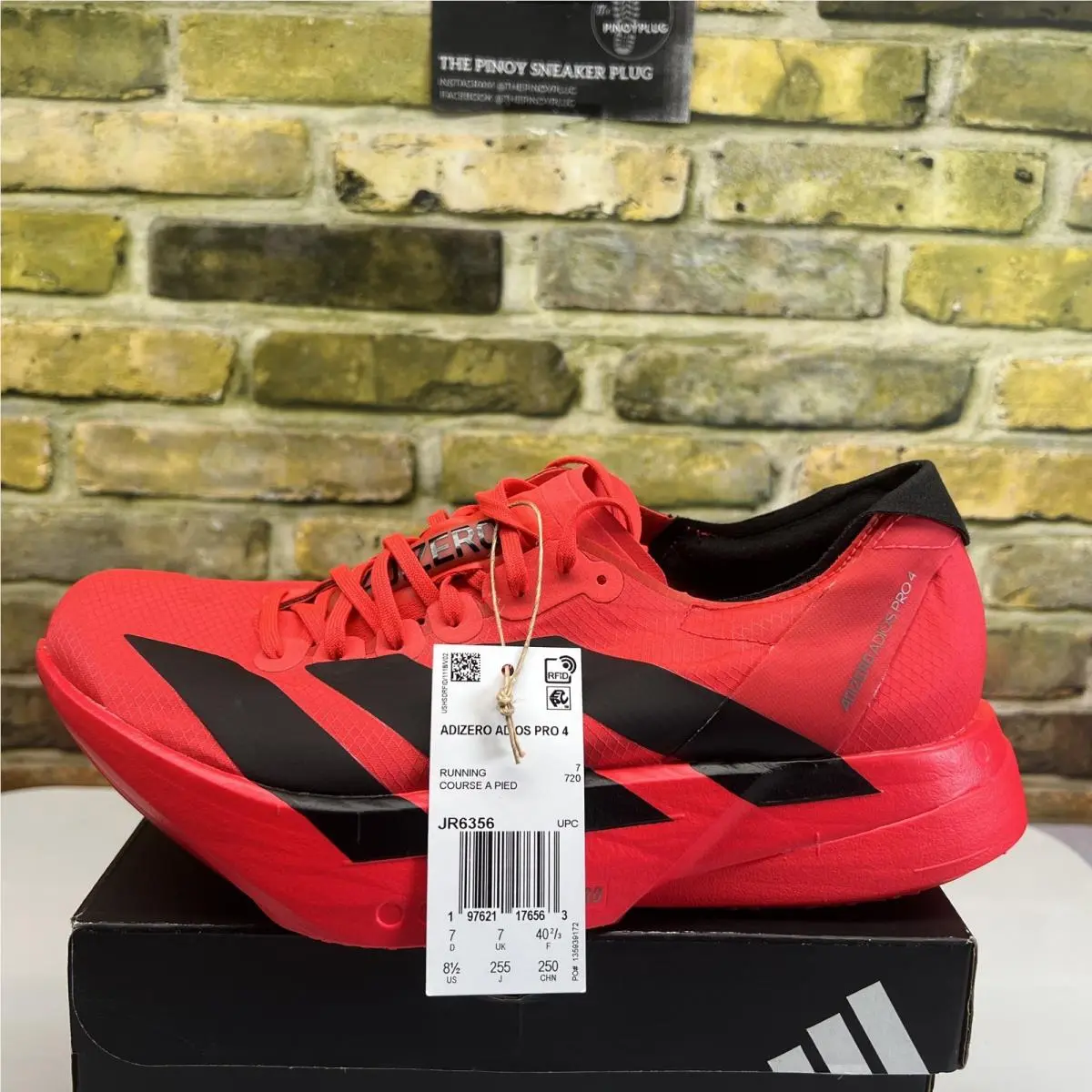 Adidas shoes - adidas adizero Adios - adizero Adios - JR6356 - Red (UPC: 0197621176617) 0