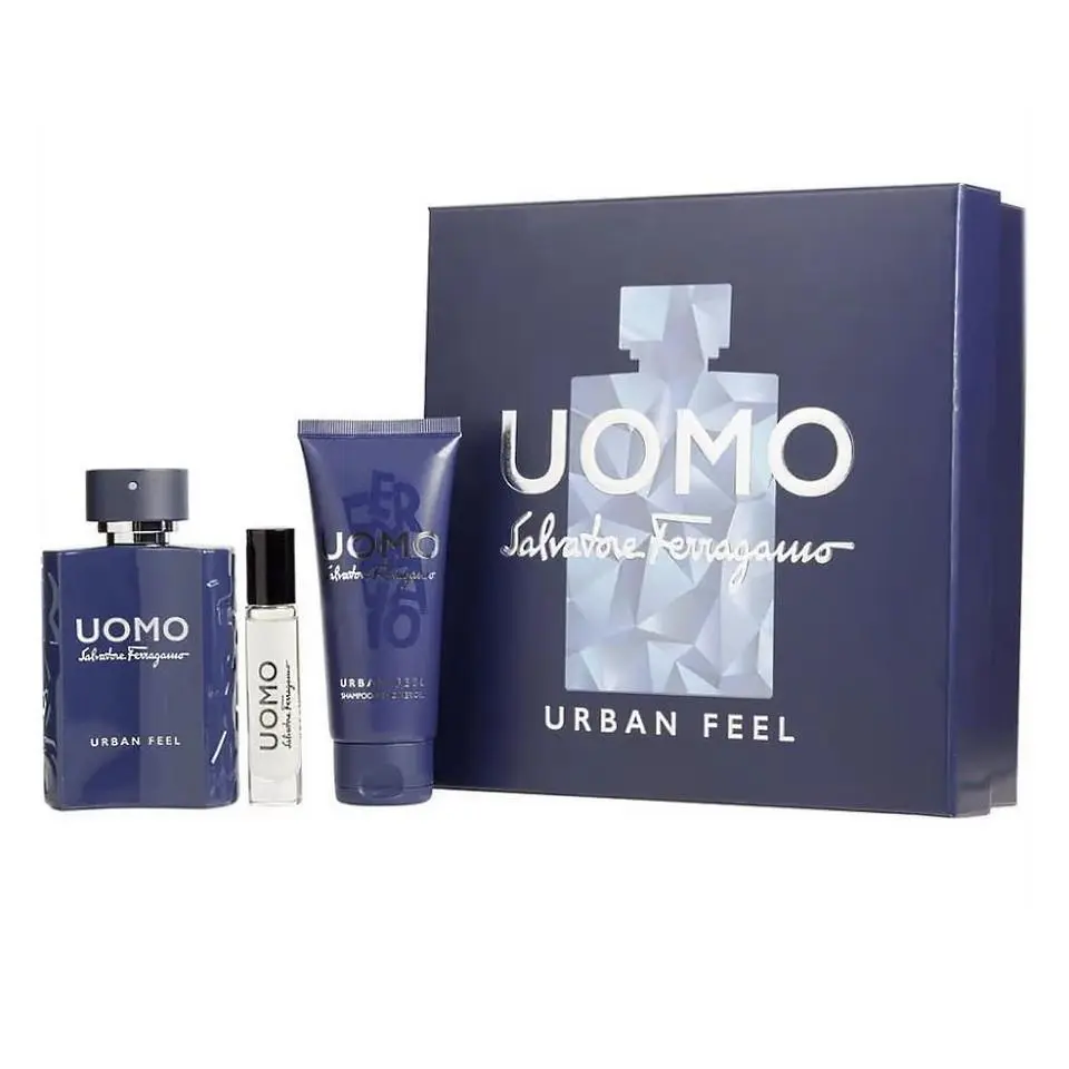 Uomo Urban Feel 3PCS Edt Men Gift Set by Salvatore Ferragamo