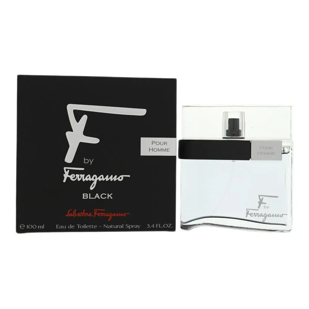 Ferragamo F For Men Black 3.4 oz Edt by Salvatore Ferragamo