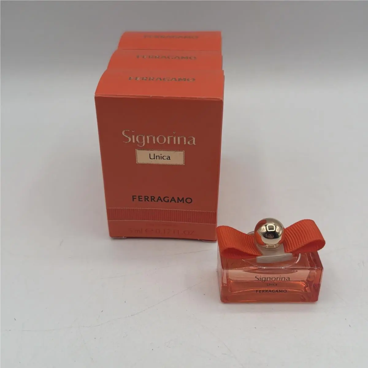 3x Ferragamo - Signorina - Unica - Eau de Parfum - 5 ml / 0.17 Fl. oz
