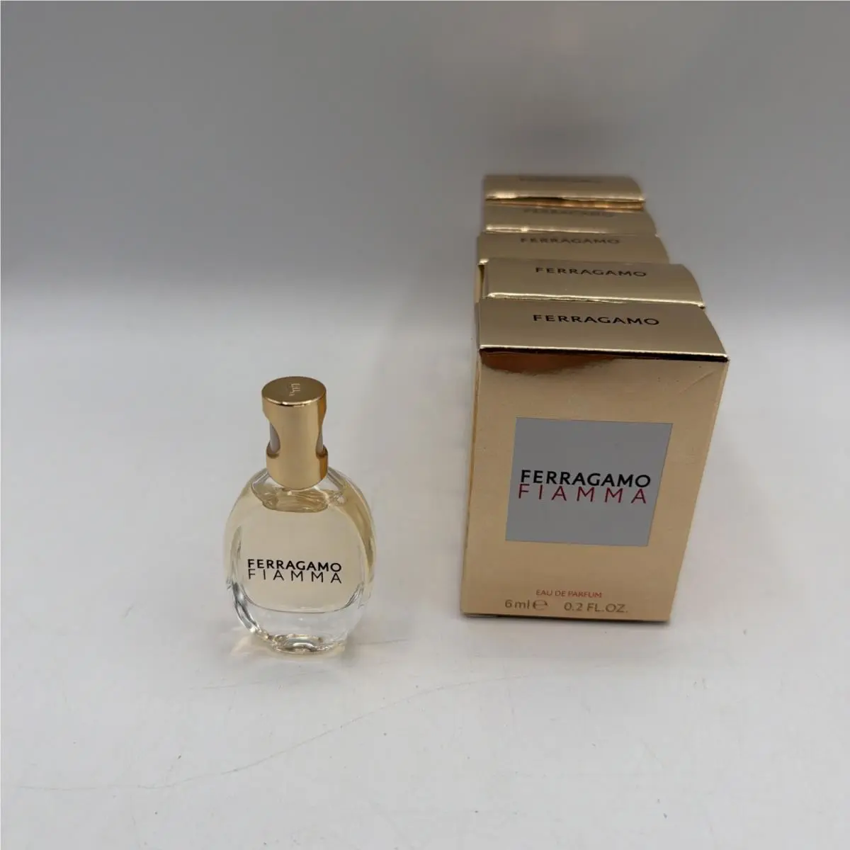 5x Fiamma by Salvatore Ferragamo Edp Travel Size .20 FL Oz/ 6 ML
