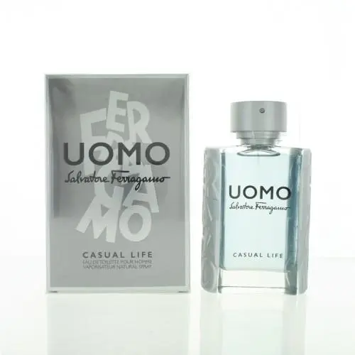 Uomo Casual Life by Salvatore Ferragamo Box For Men 3.4 Oz Eau De Toilette Spray