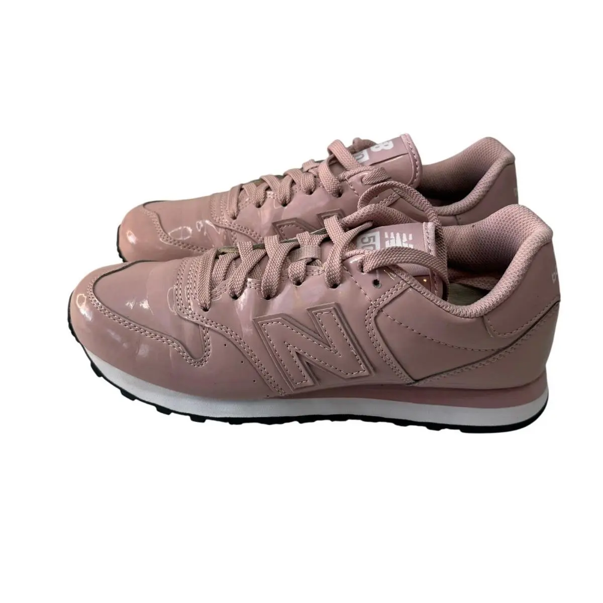 New Balance 500 Pink Patent Leather Sneakers GW500PC1 Womens 7.5 New
