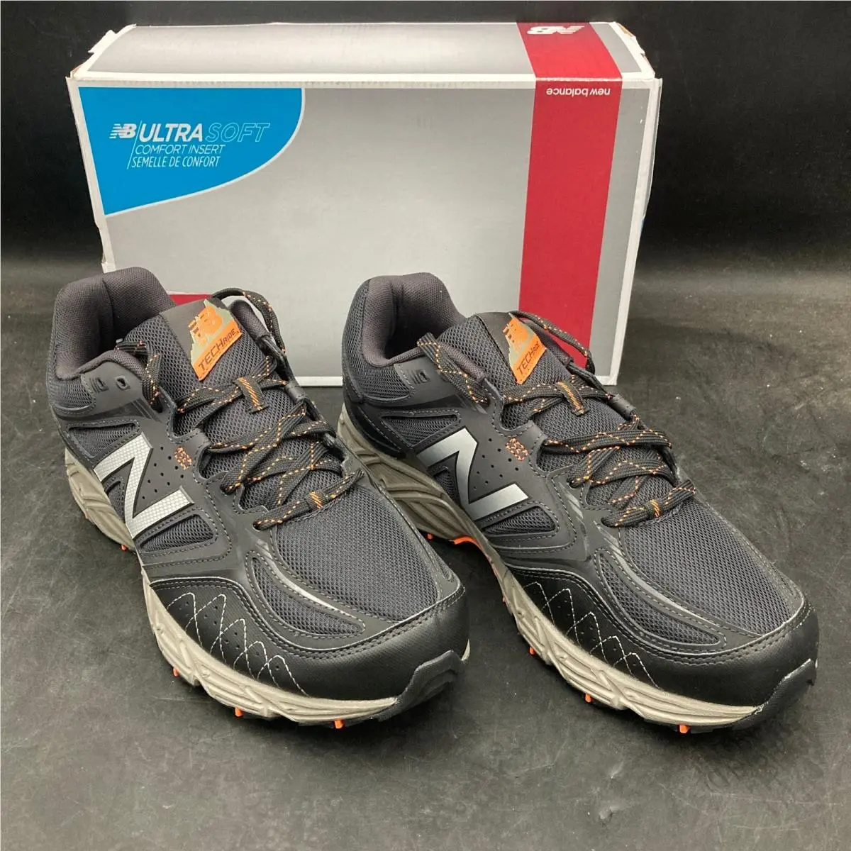 Men`s New Balance 510v3 MT510RB3 Black/silver Trail Shoes Size 10.5 4E New W/box