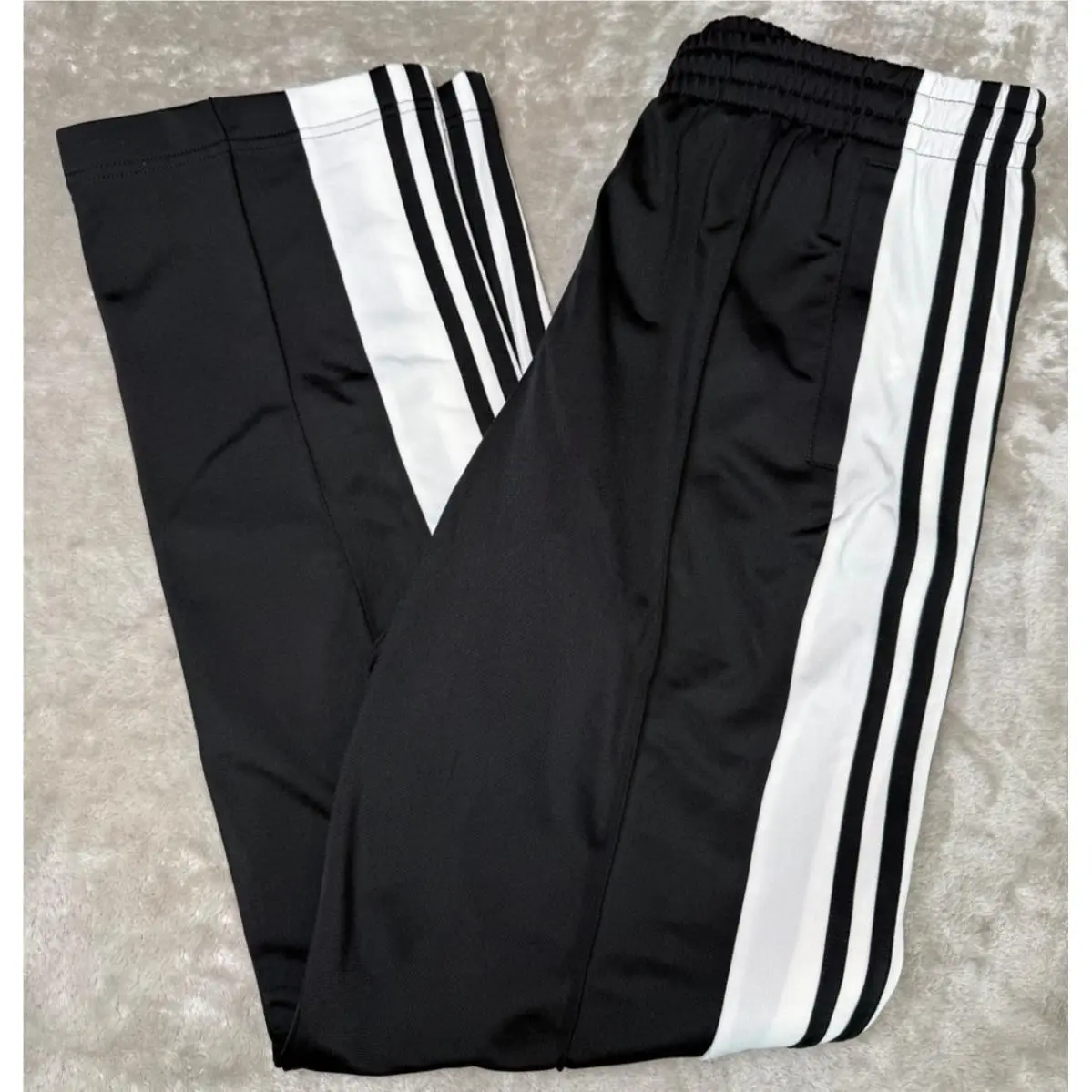 Adidas Adibreak Black White Snap Track Pants Womens Size M