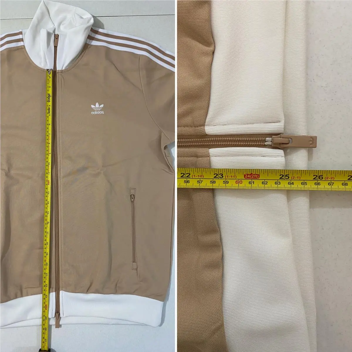 Adidas clothing - Magic Beige White 9