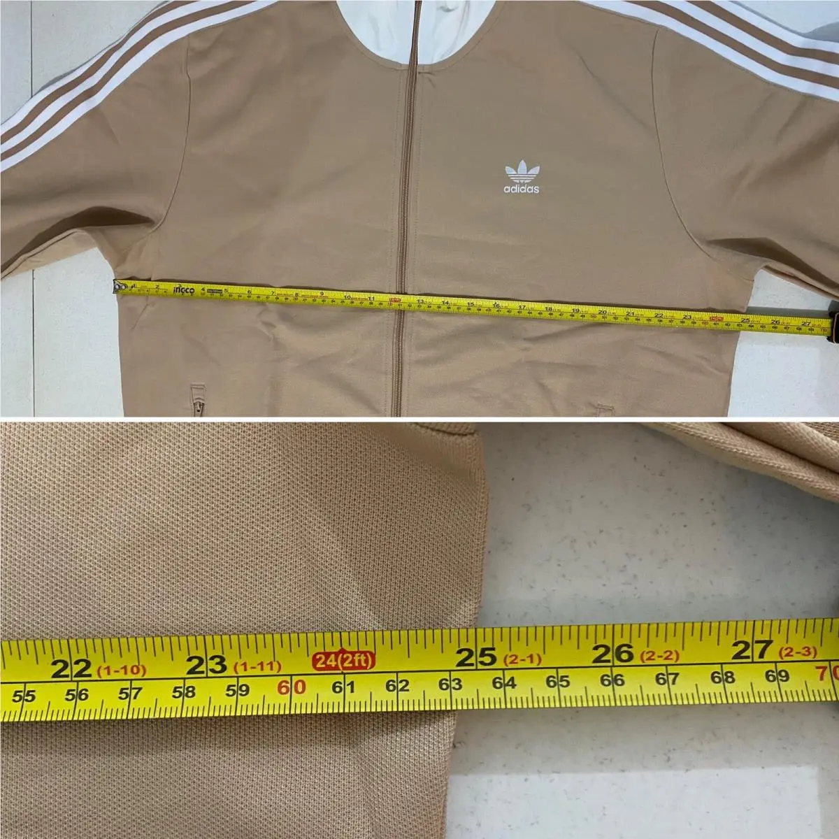 Adidas clothing - Magic Beige White 8