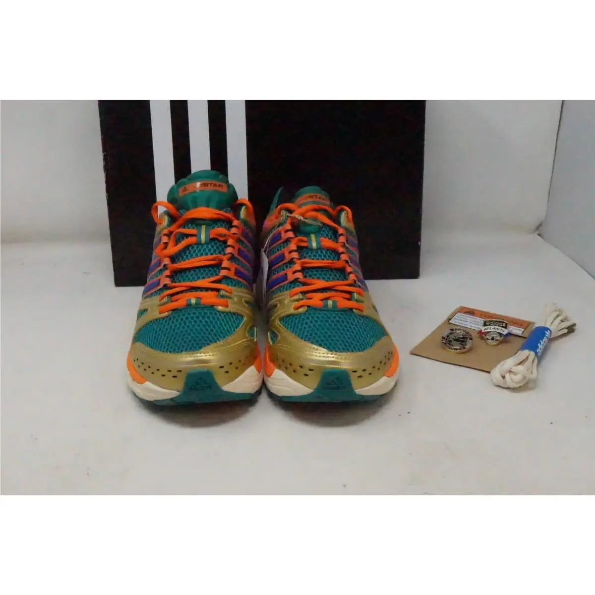 Adidas shoes - adidas Adistar Control 5 - Adistar Control - KJ8341 - Green, Manufacturer: Green/Orange/Gold/Pink 2