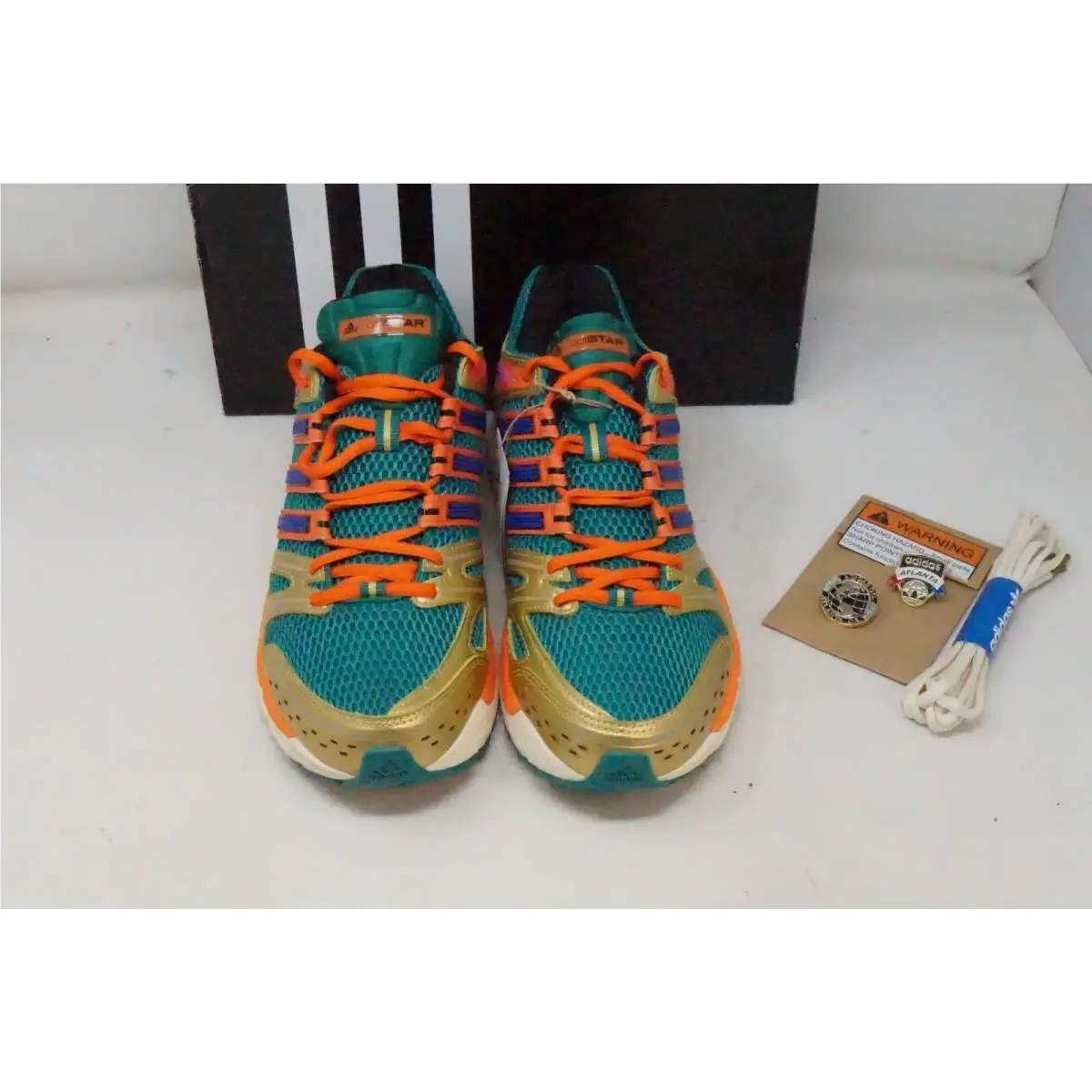 Adidas shoes - adidas Adistar Control 5 - Adistar Control - KJ8341 - Green, Manufacturer: Green/Orange/Gold/Pink 3