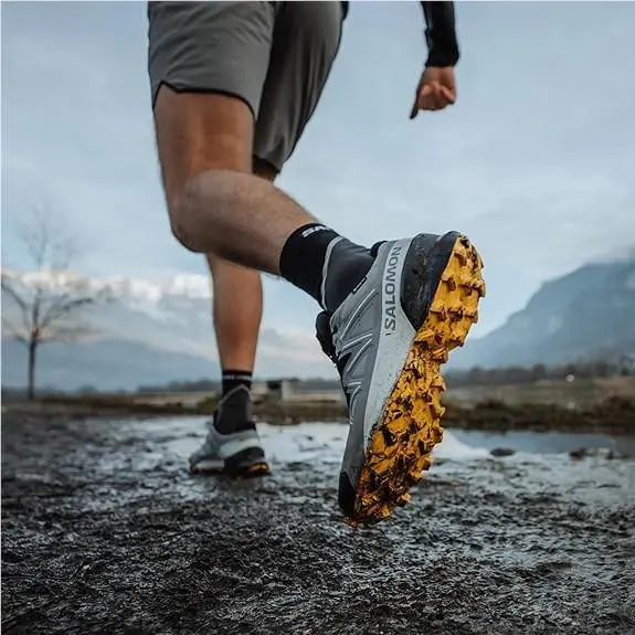 Salomon shoes - Speedcross GTX - Speedcross GTX - 475692 - Sharkskin/Black/Lemon (UPC: 195751603058) 2