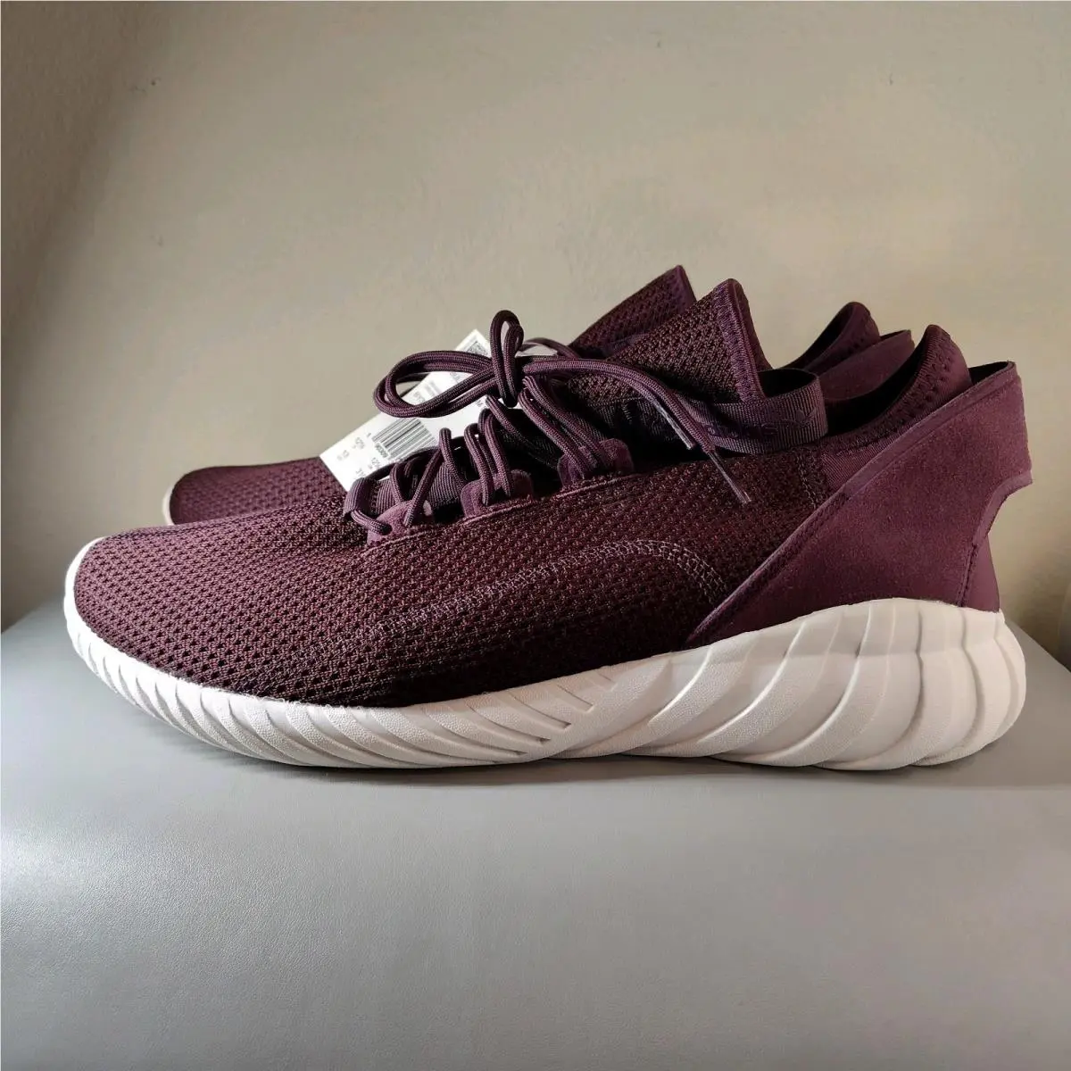 Adidas shoes - adidas Tubular Doom Sock Primeknit - BY3565 - Burgundy 1