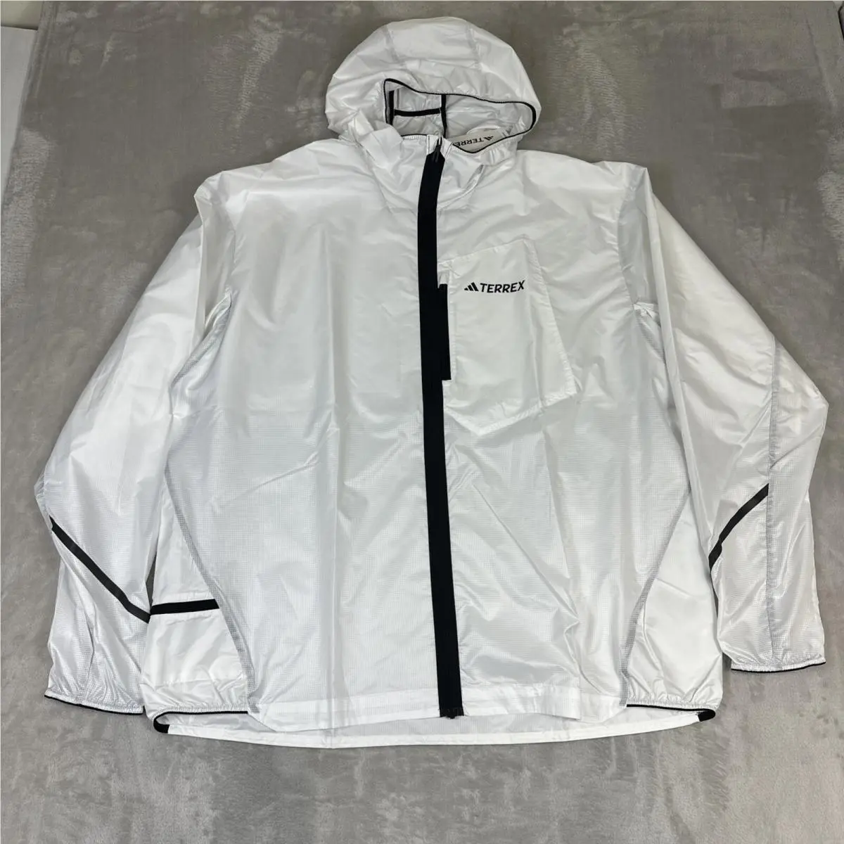 Adidas Terrex Xperior Light Windweave Jacket Men`s Size Xxl White Windbreaker