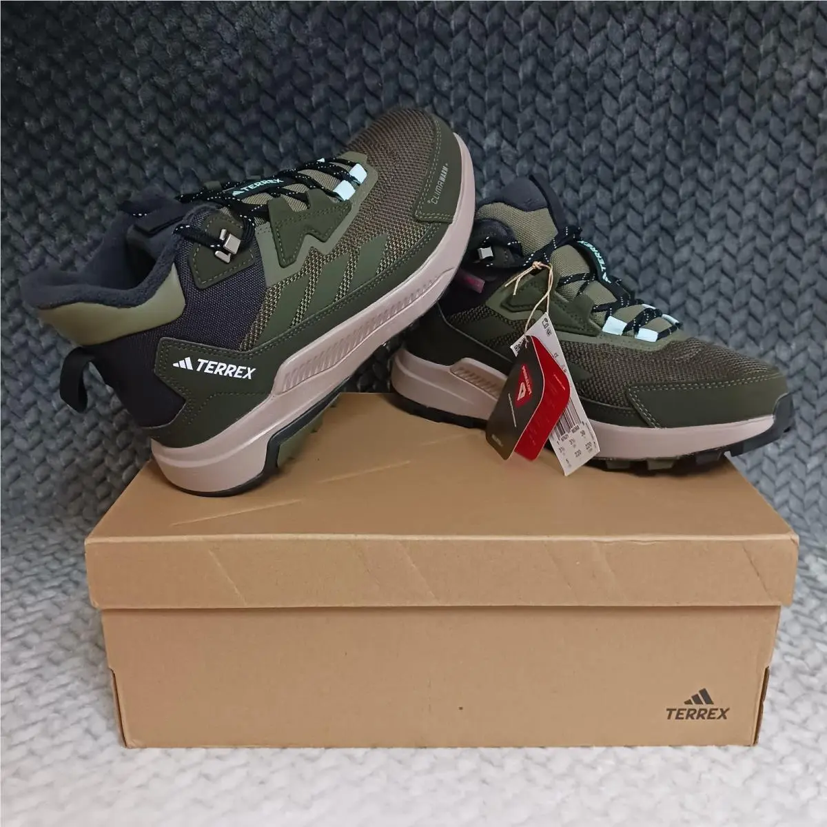 Adidas Terrex Anylander Climawarm Women`s Hiking Sneakers Shoes Green Size 5