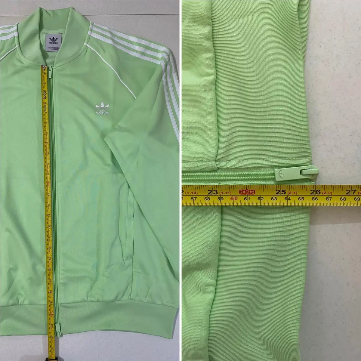 Adidas clothing - Semi Green Spark White 8