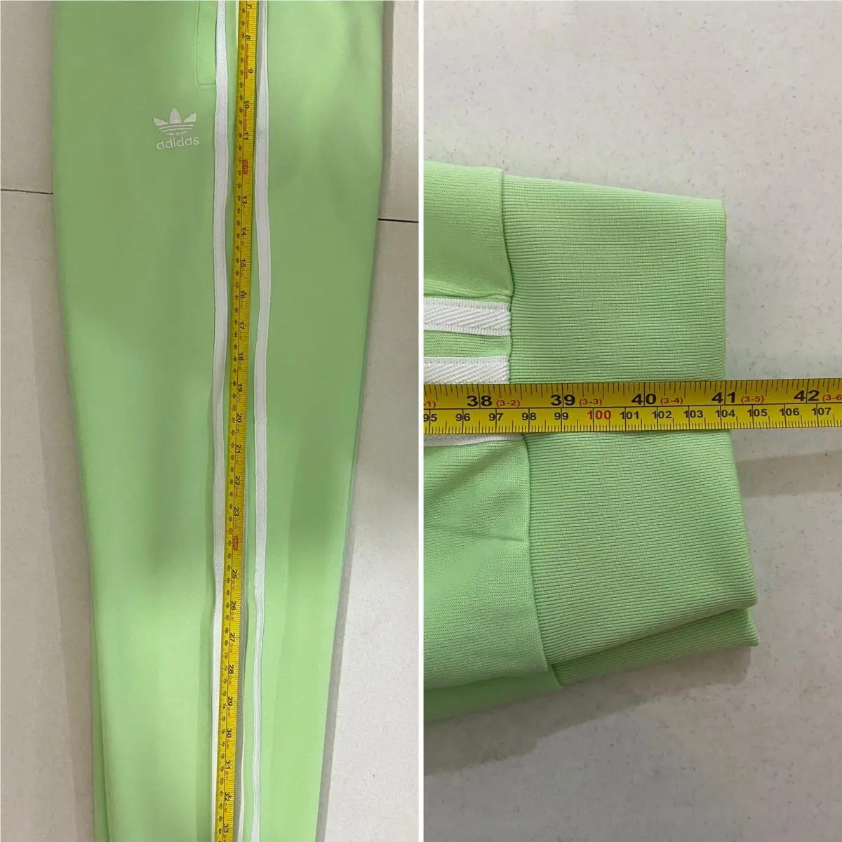 Adidas clothing - Semi Green Spark White 10