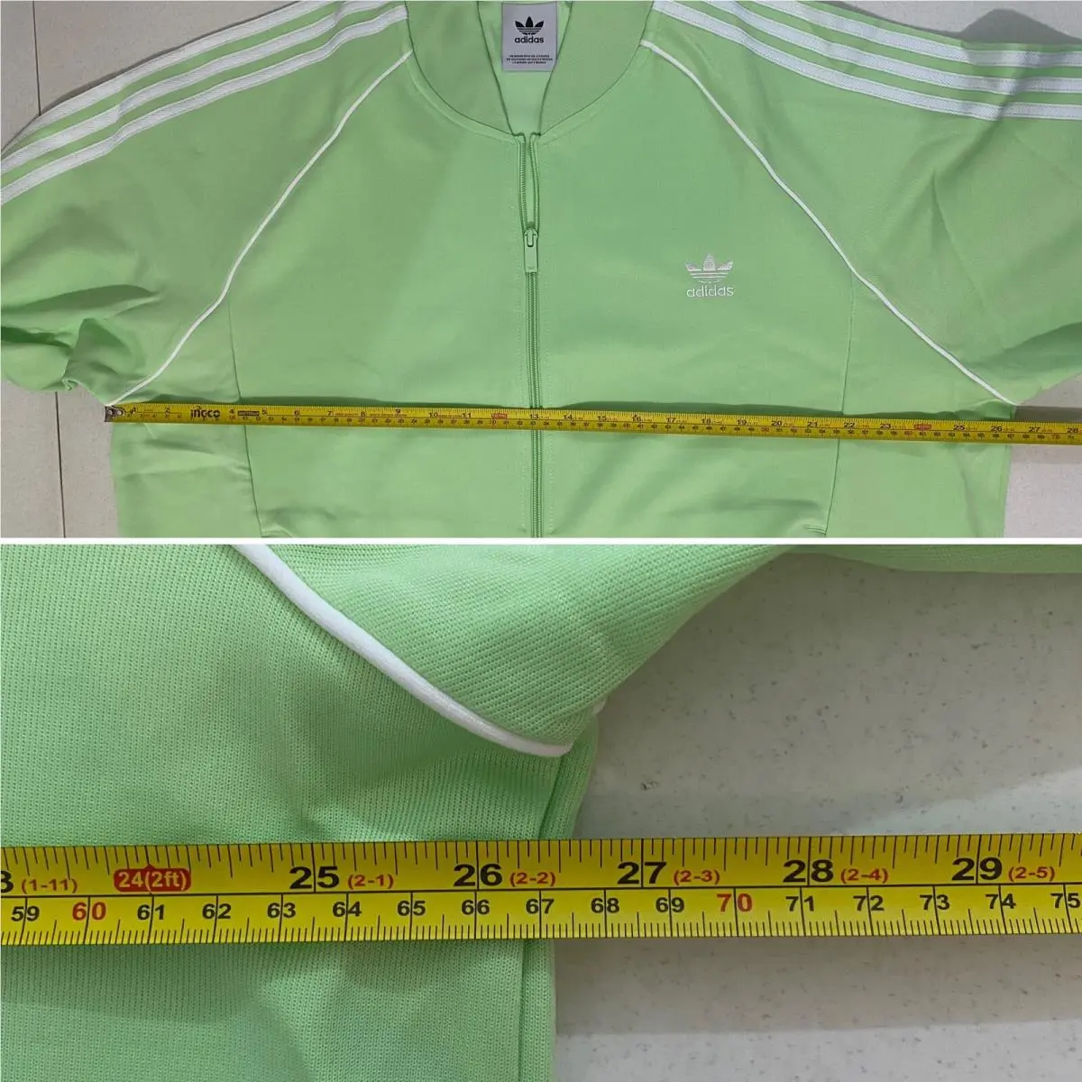 Adidas clothing - Semi Green Spark White 7