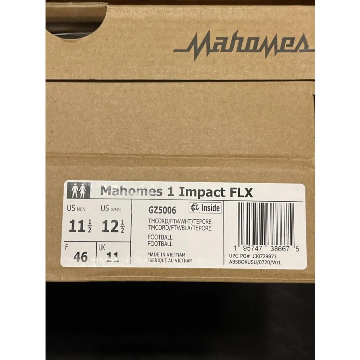 Adidas shoes - adidas Mahomes 1 Impact FLX - GZ5006 - Red 4