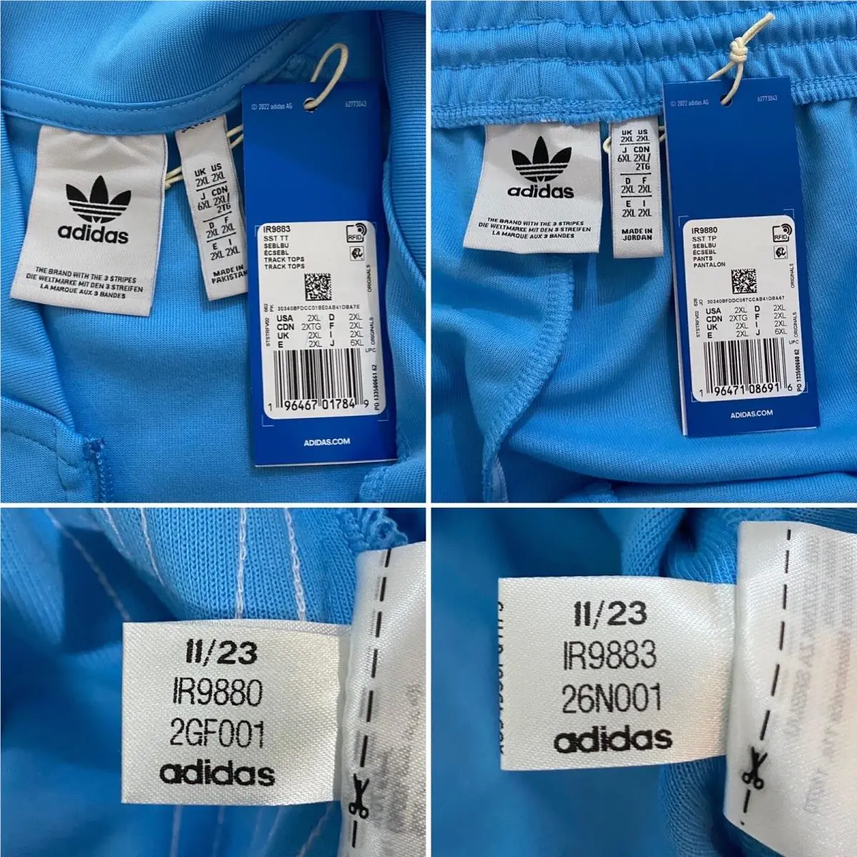 Adidas clothing - Semi Blue Burst White 2