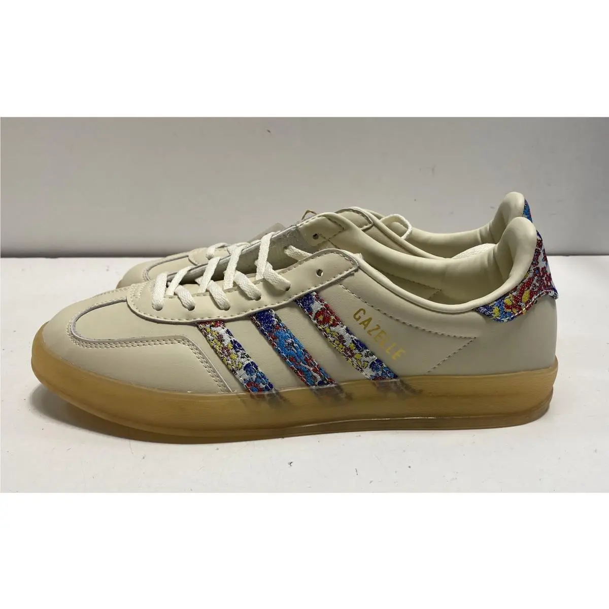 Adidas Gazelle Indoor Liberty London Woven Beige Men`s Size 11