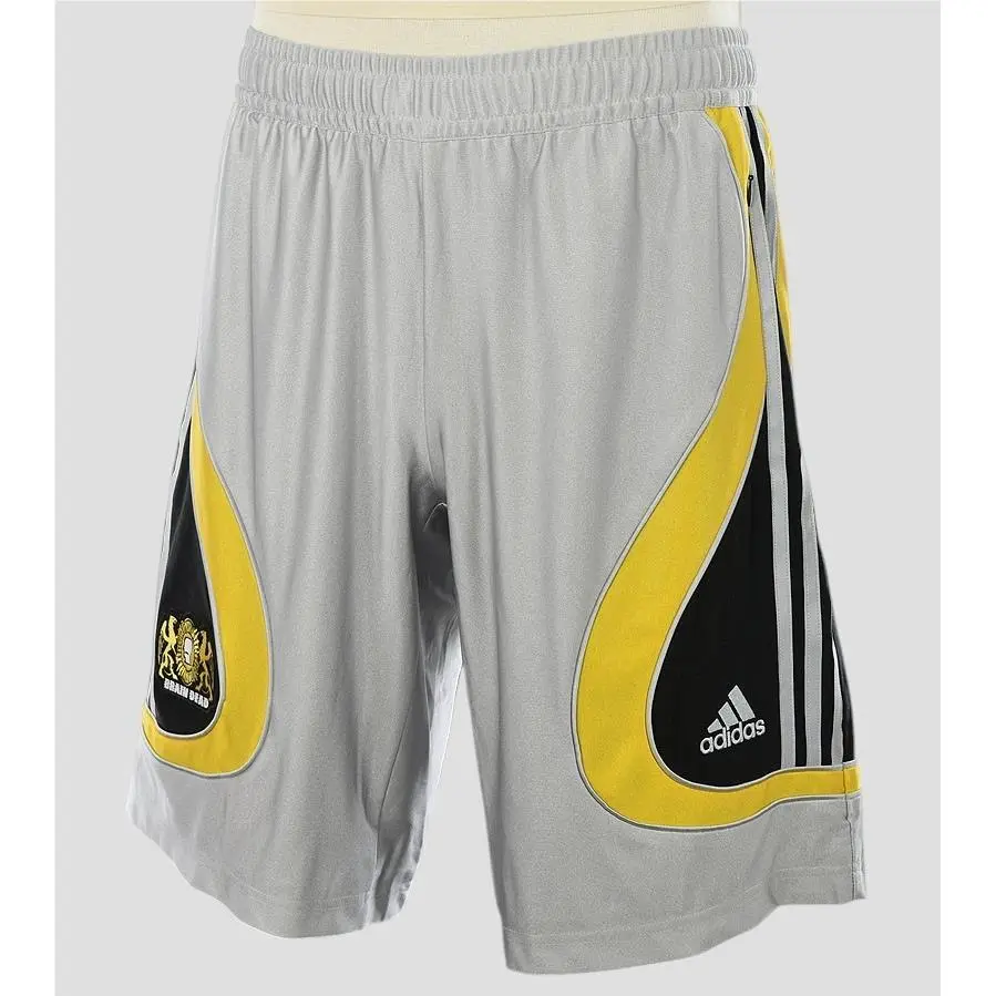 x Brain Dead Silver Yellow FB Soccer Athletic Shorts Small by Adidas