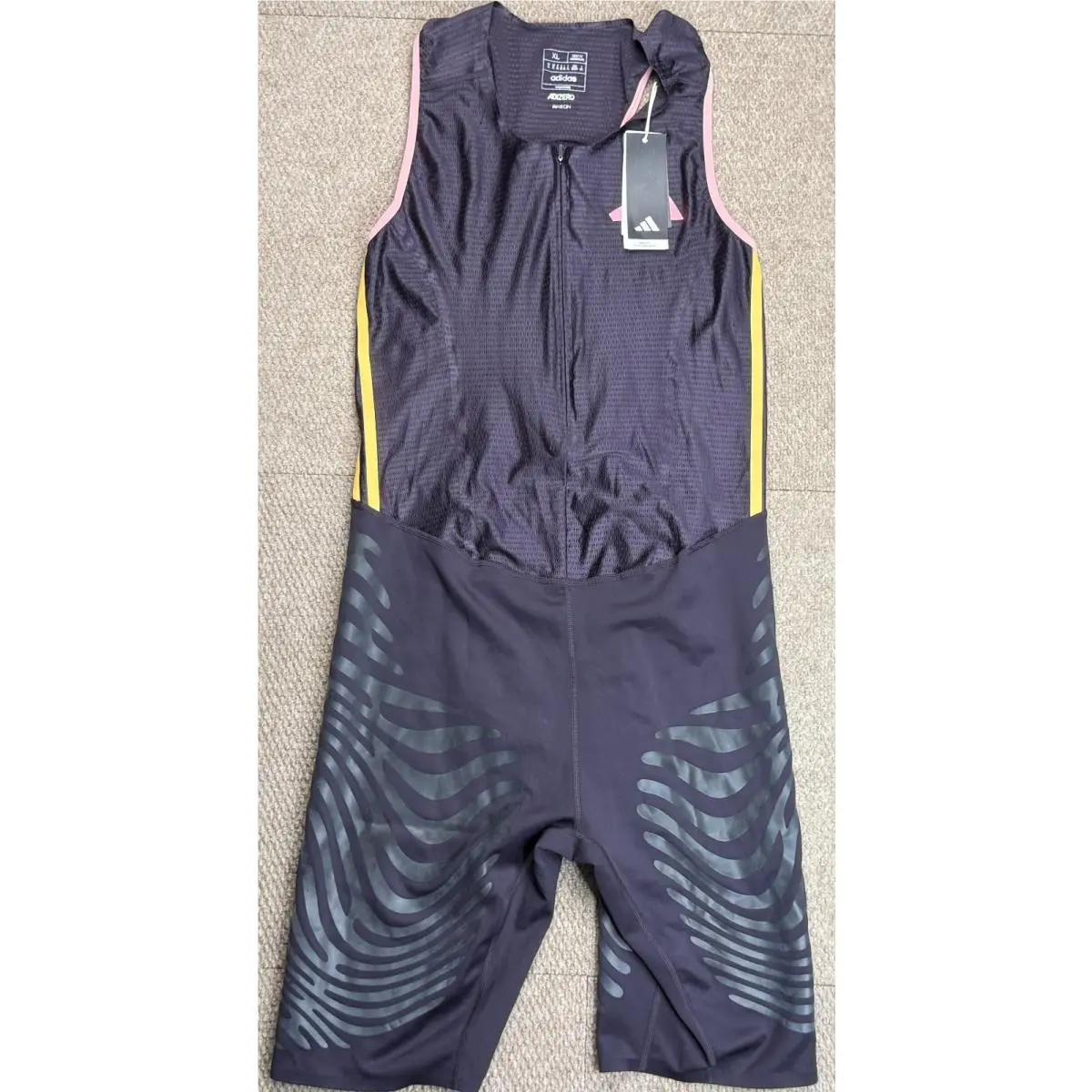 Adidas Adizero Promo Rheon Running Carrera Tight Fit Sleeve Suit Size XL