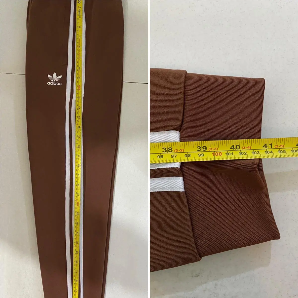 Adidas clothing - Preloved Brown White 10
