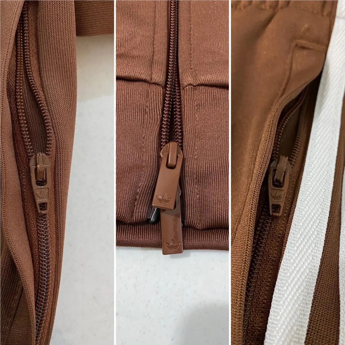 Adidas clothing - Preloved Brown White 4