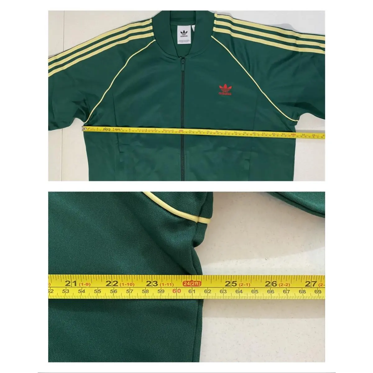 Adidas clothing - Collegiate Green Powder Yellow 8