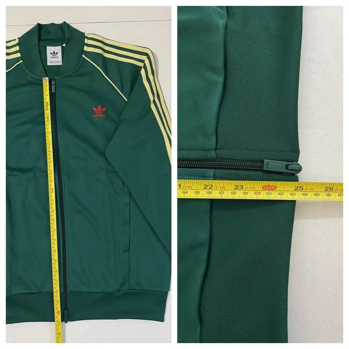 Adidas clothing - Collegiate Green Powder Yellow 9
